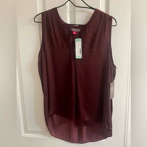 NWT Stitch Fix Vince Camuto | Merra Pleated Shoulder Detail Sleeveless Blouse